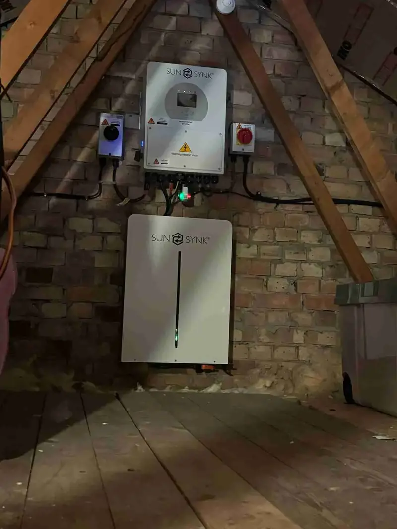 Sunsynk Inverter Installation in Loft