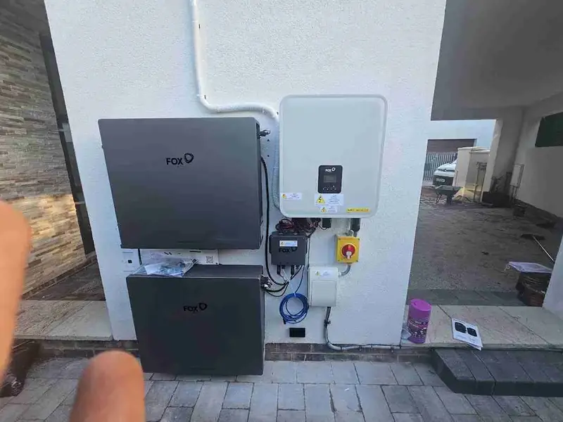 Fox ESS Hybrid Inverter and Battery Installation Outdoor