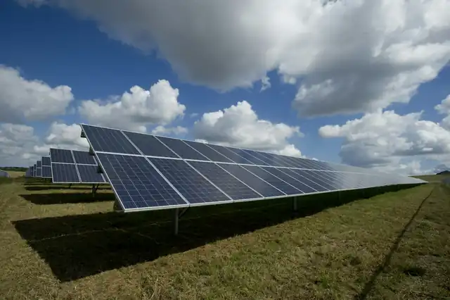 Solar panels background